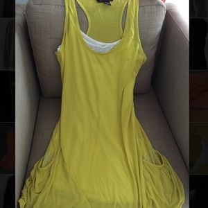 Flowy Green/Yellow INC. Dress